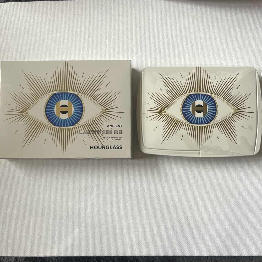 Hourglass Eye Design Palette with Blue and Gold